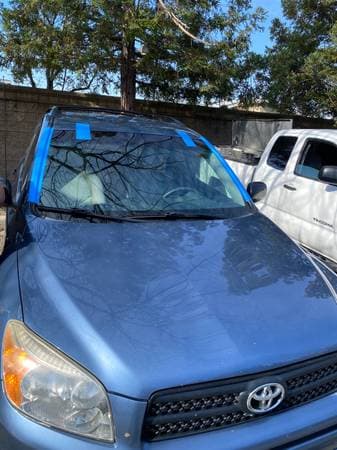 Passenger side window replacement — tempered safety glass install