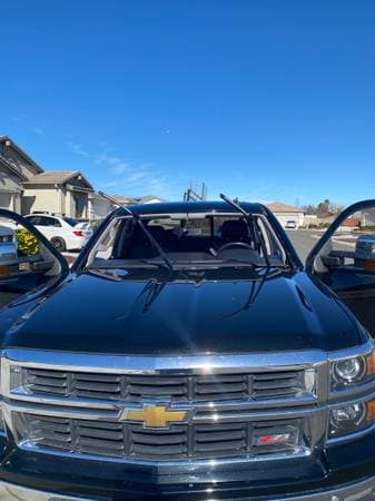 Windshield replacement — final inspection and quality check